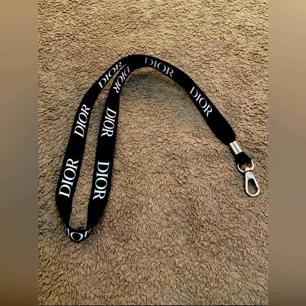 Black Dior Lanyard.